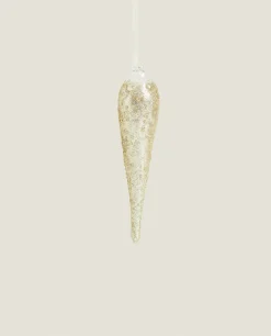 ZARA Home Glass Christmas Droplet Decoration