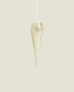 ZARA Home Glass Christmas Droplet Decoration