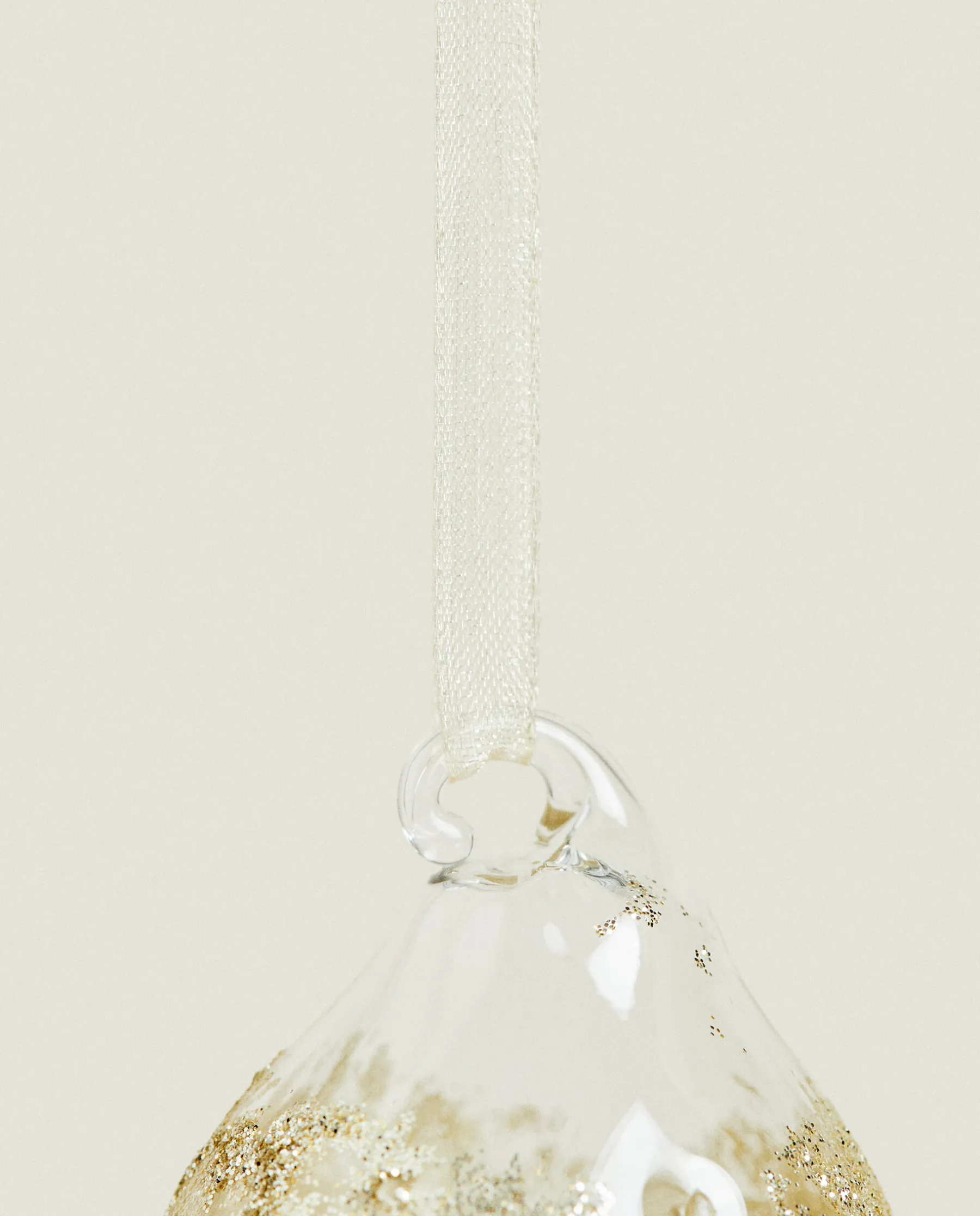 ZARA Home Glass Christmas Droplet Decoration
