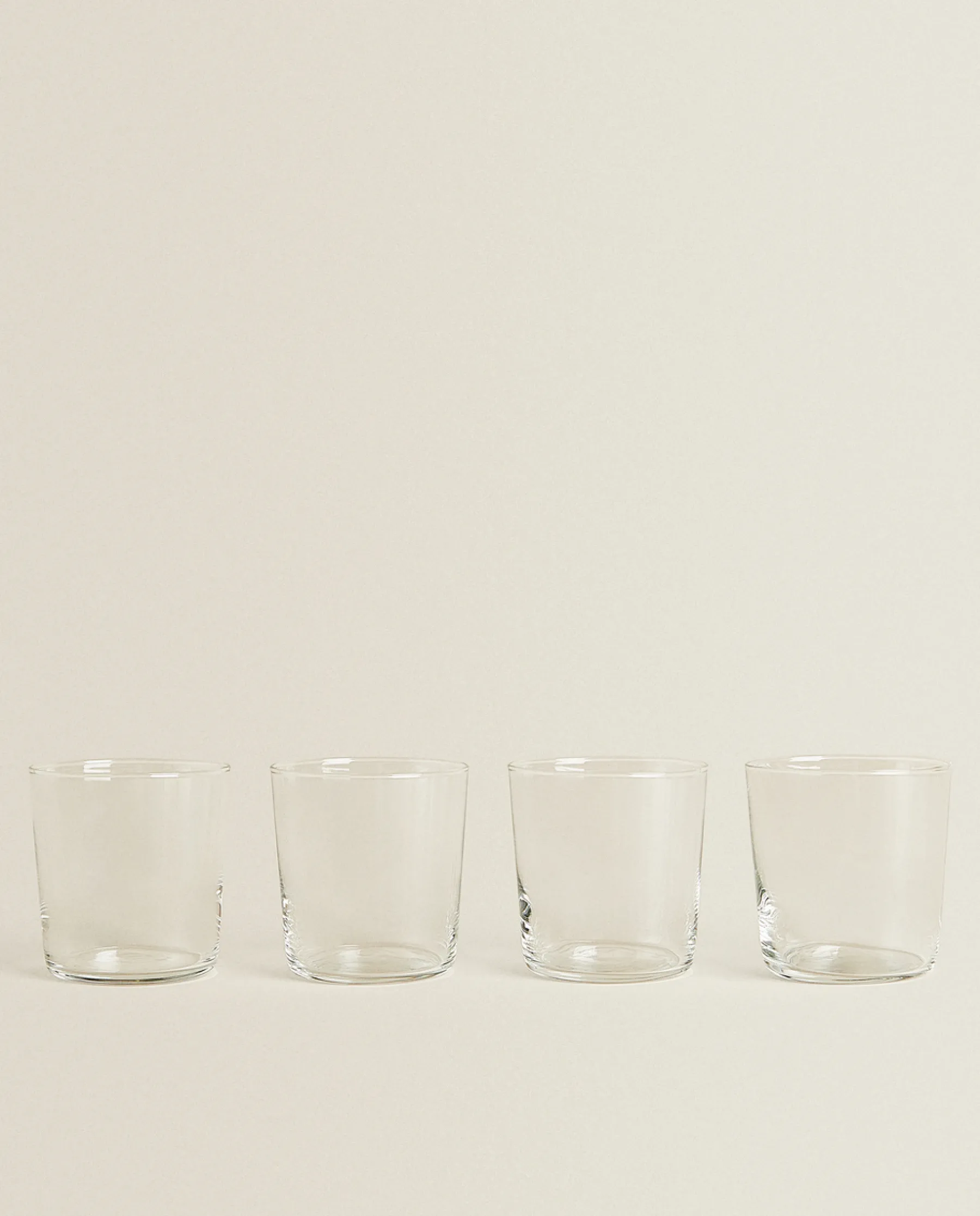 ZARA Home Glass Soft Drink Tumblers (Pack Of 4)