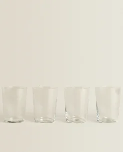 ZARA Home Glass Tumbler (Pack Of 4)