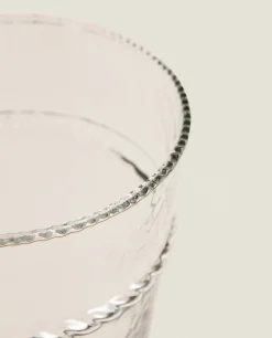 ZARA Home Glass Vase With Border