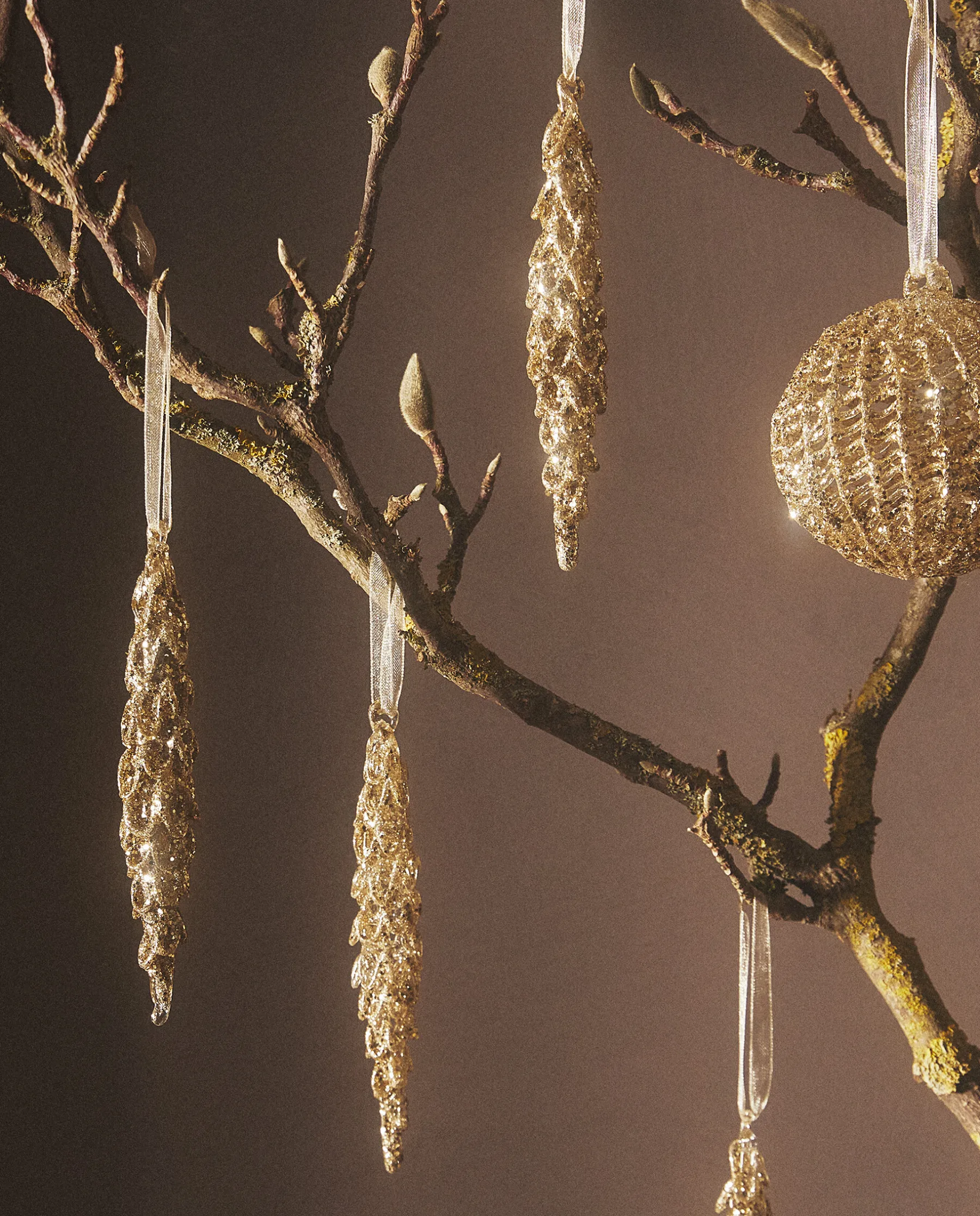 ZARA Home Glittery Christmas Branch Decoration