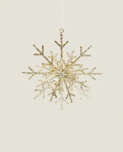 ZARA Home Glittery Christmas Snowflake Decoration