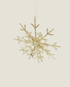 ZARA Home Glittery Christmas Snowflake Decoration