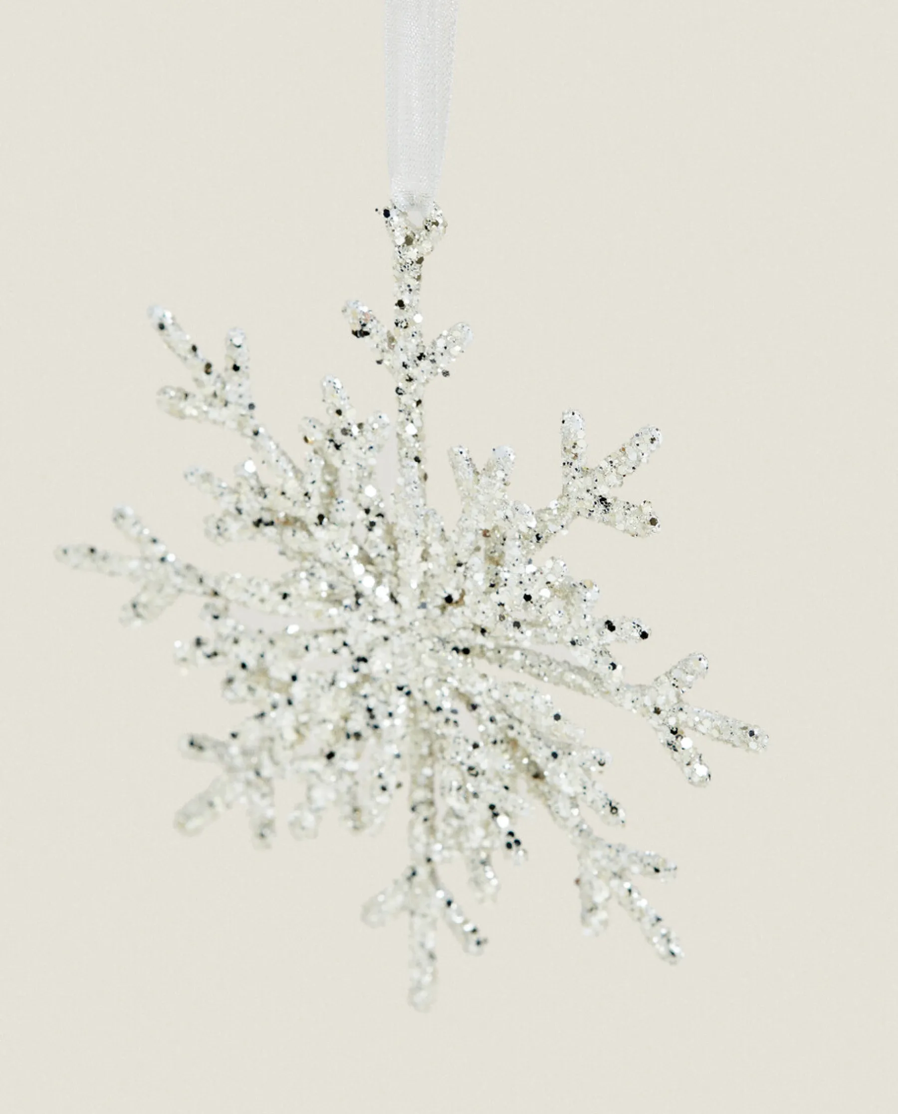 ZARA Home Glittery Christmas Snowflake Decoration