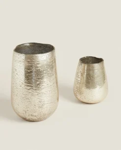 ZARA Home Gold Glass Vase