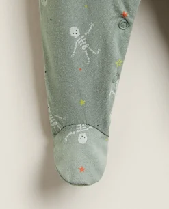 ZARA Home Halloween Baby Romper With Skeletons