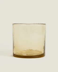 ZARA Home Hammered Glass Tumbler