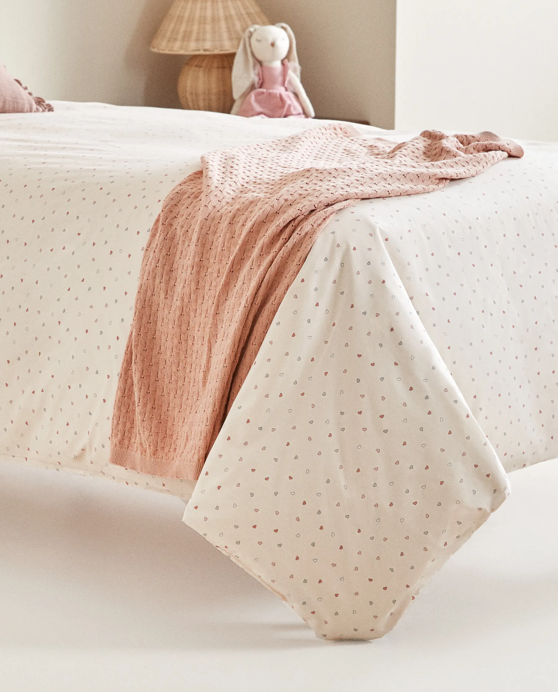 ZARA Home Heart Print Duvet Cover