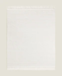 ZARA Home Kids' Diamond Chenille Rug With Fringing