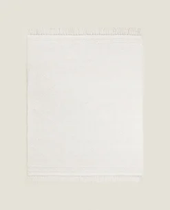 ZARA Home Kids' Diamond Chenille Rug With Fringing