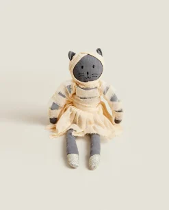 ZARA Home Kids' Halloween Mummy Cat Plush Toy