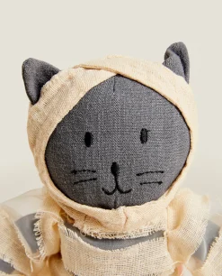 ZARA Home Kids' Halloween Mummy Cat Plush Toy