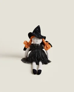 ZARA Home Kids' Halloween Witch Plush Toy