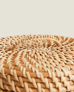 ZARA Home Kids' Rattan Hamper With Lid