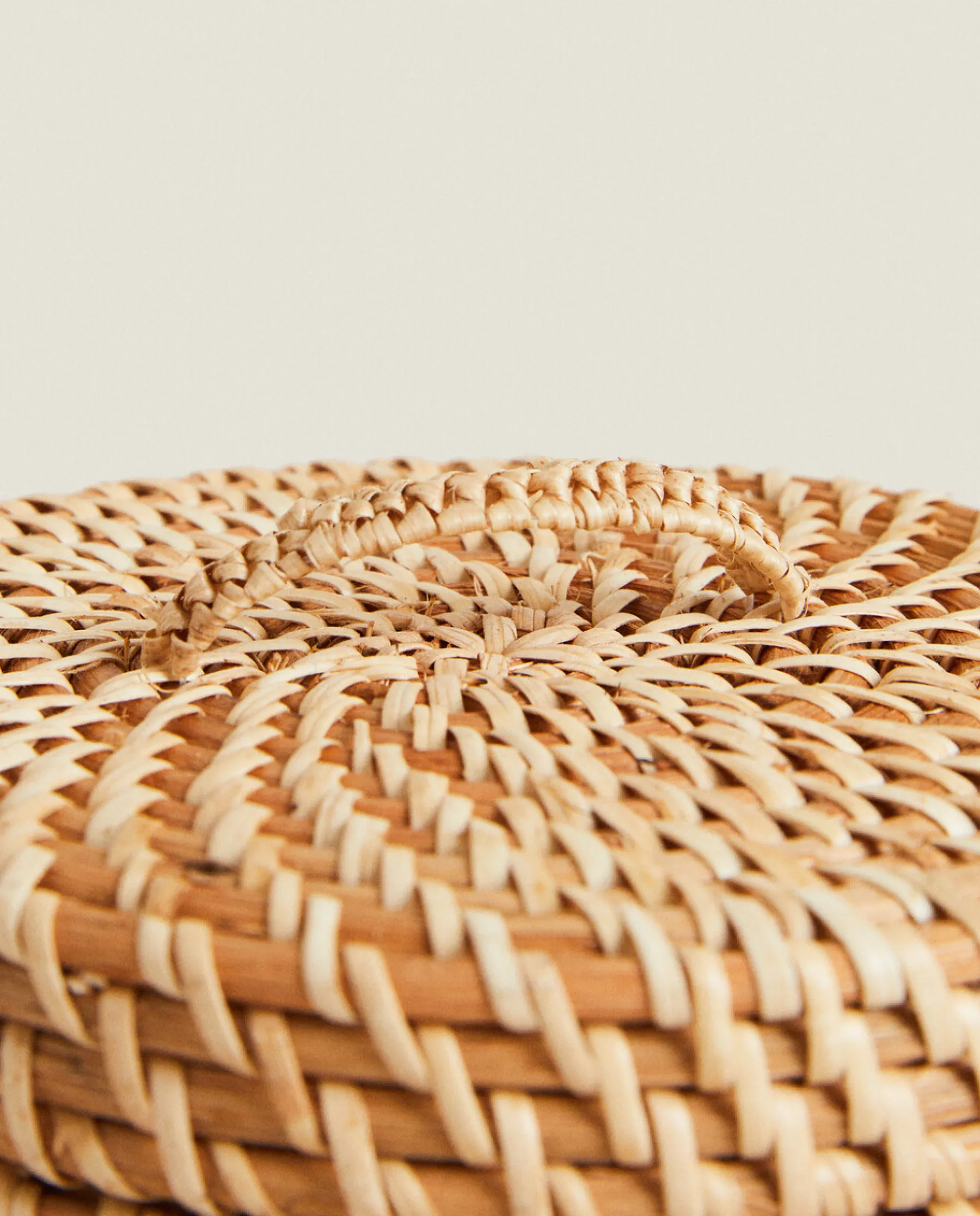 ZARA Home Kids' Rattan Hamper With Lid