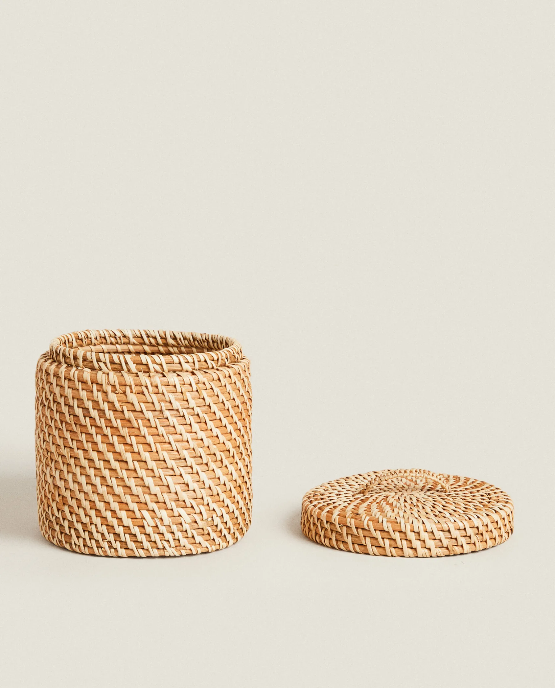 ZARA Home Kids' Rattan Hamper With Lid