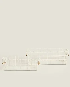 ZARA Home Lacquered Metal Basket