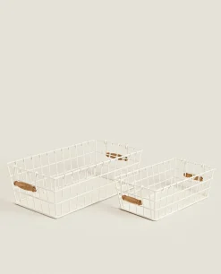 ZARA Home Lacquered Metal Basket