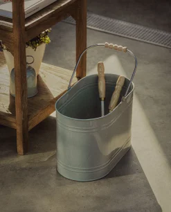 ZARA Home Lacquered Steel Bucket