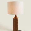 ZARA Home Lamp With Wooden Base