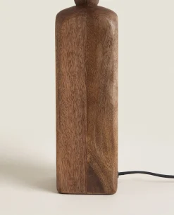 ZARA Home Lamp With Wooden Base