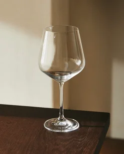 ZARA Home Large Bohemia Crystal Wine Glass