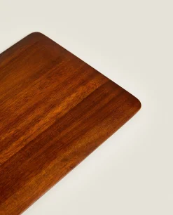 ZARA Home Large Flat Wood Tray