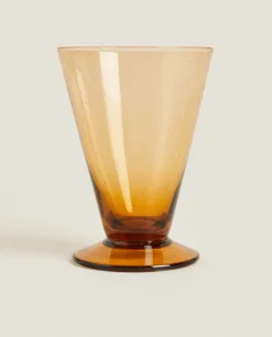ZARA Home Large Glass With Bubbles