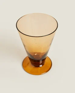 ZARA Home Large Glass With Bubbles