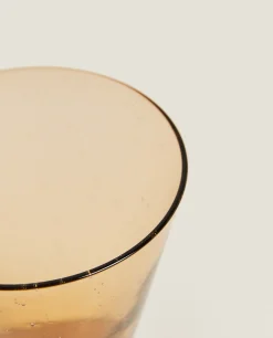 ZARA Home Large Glass With Bubbles