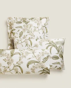 ZARA Home Leaf Print Pillowcase