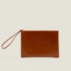 ZARA Home Leather Clutch Bag