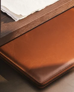 ZARA Home Leather Tablet And Document Folder