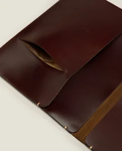 ZARA Home Leather Tablet Case With Topstitching Detail