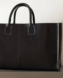 ZARA Home Leather Tote Bag