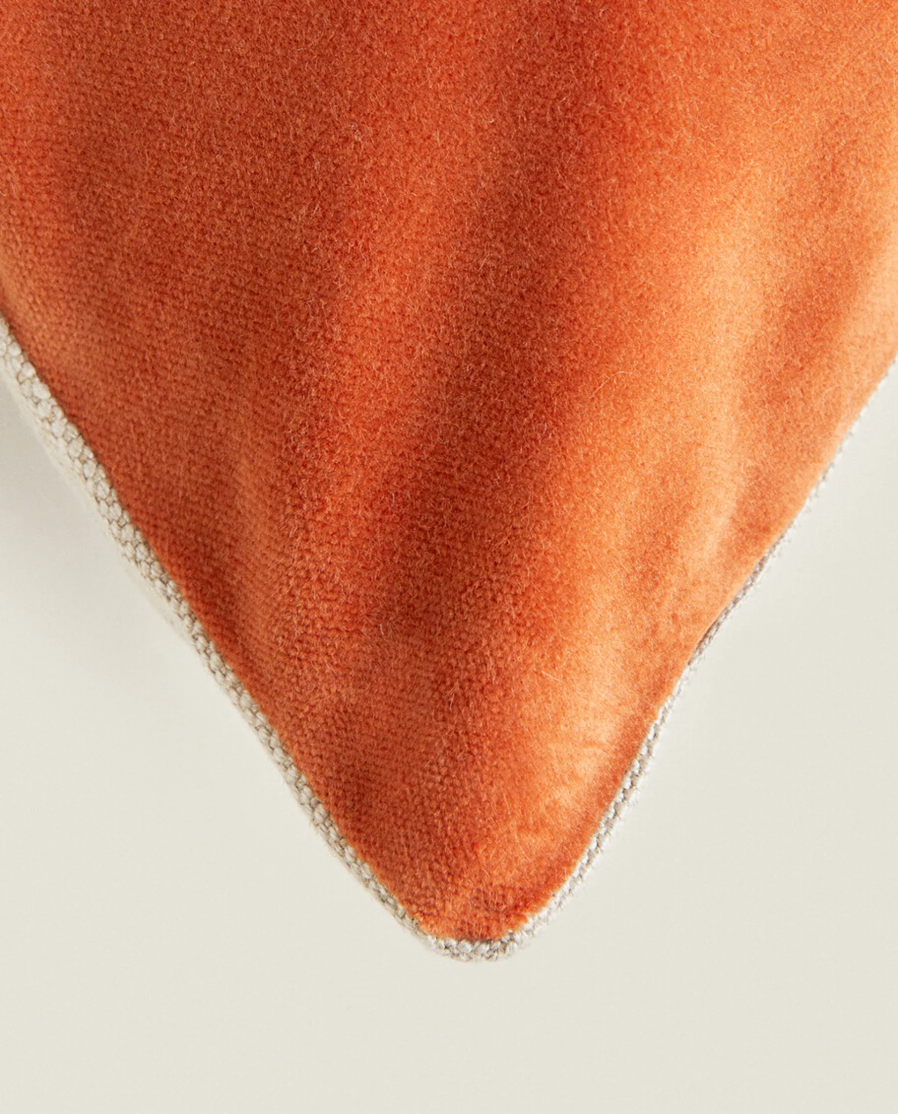 ZARA Home Linen And Velvet Throw Pillow Cover