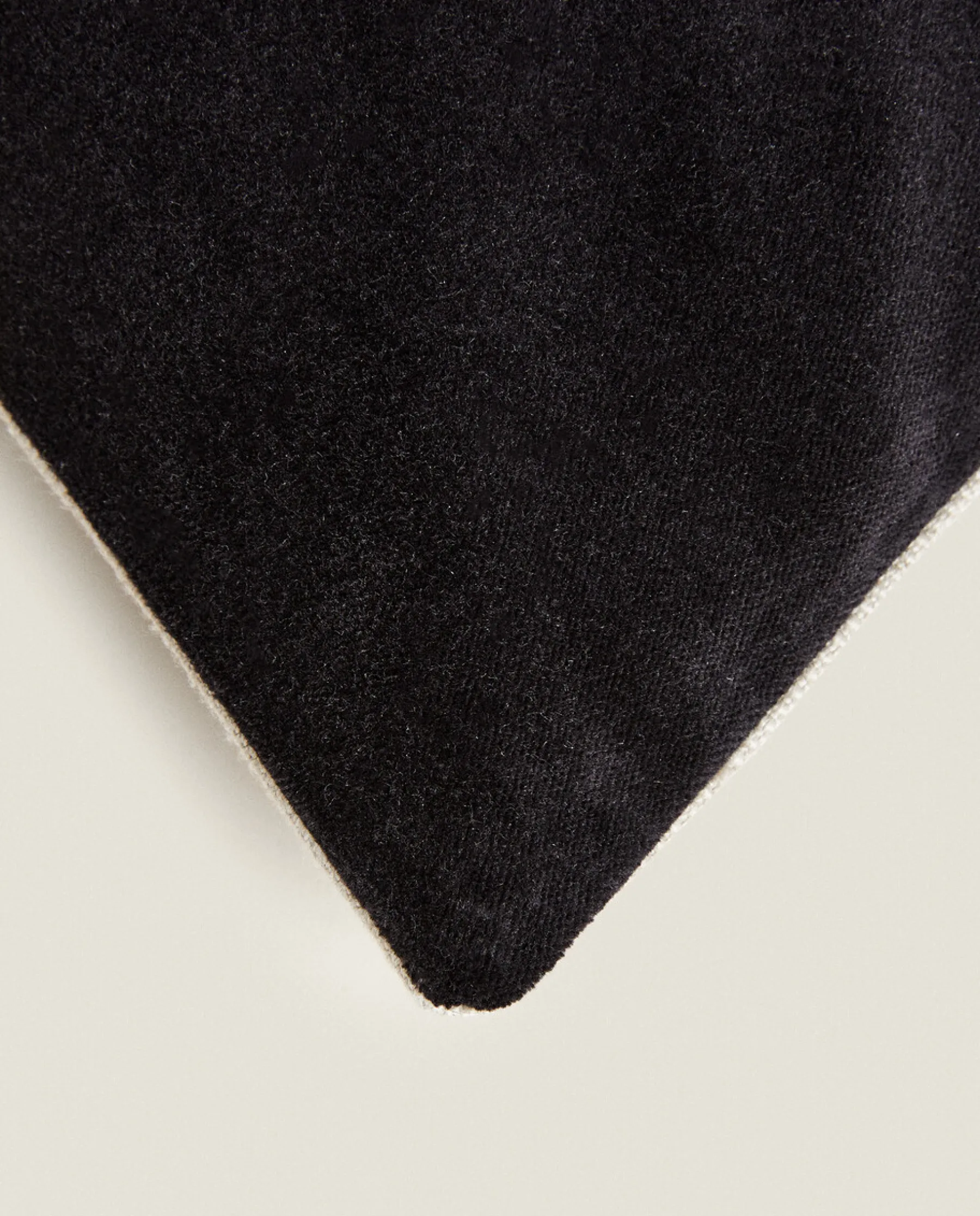 ZARA Home Linen And Velvet Throw Pillow Cover