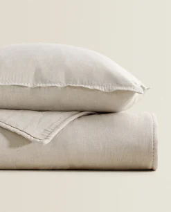 ZARA Home Linen Cotton Quilt