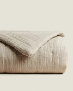 ZARA Home Linen Quilt