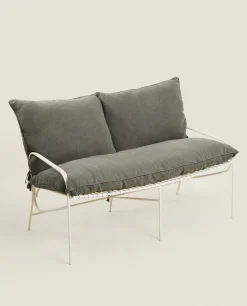 ZARA Home Linen Seat Cushion