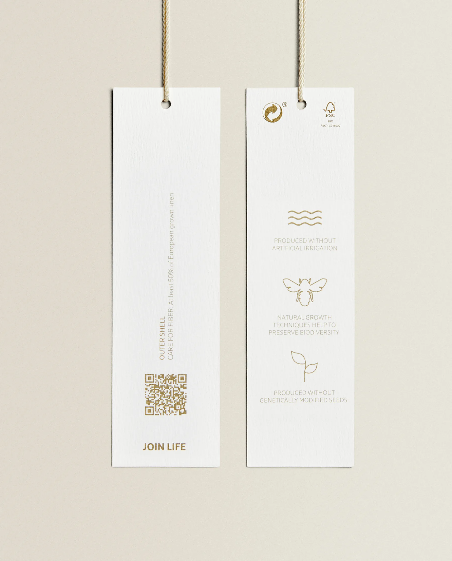 ZARA Home Linen Throw Pillow Cover