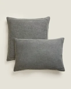 ZARA Home Linen Throw Pillow Cover