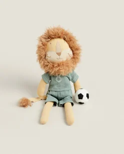 ZARA Home Lion Soccer Plush Toy