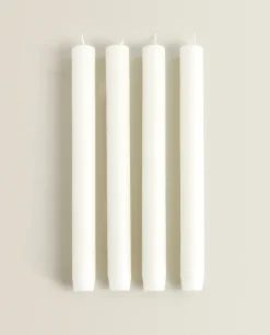 ZARA Home Long Dinner Candle (Pack Of 4)