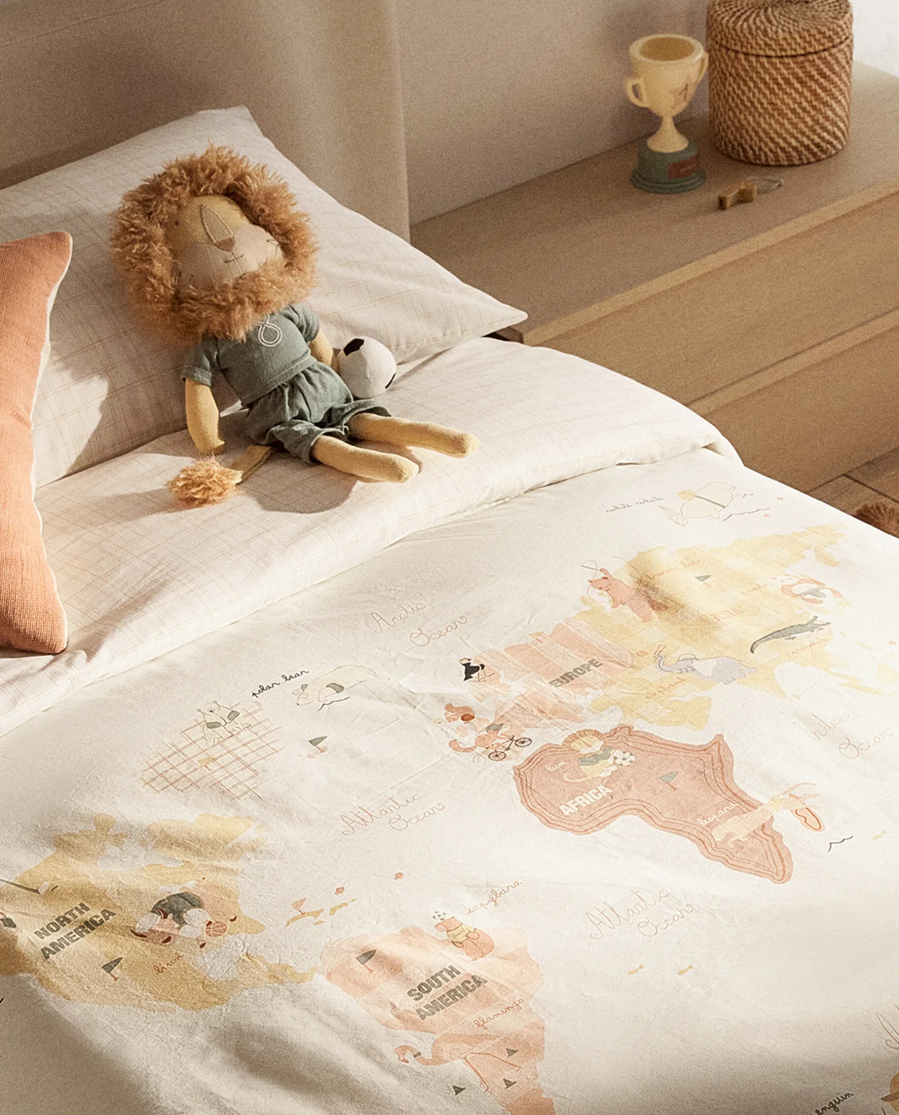 ZARA Home Map Duvet Cover