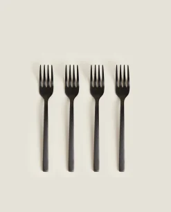 ZARA Home Matte Brunch Forks (Pack Of 4)
