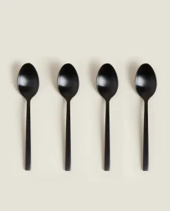 ZARA Home Matte Dessert Spoons (Pack Of 4)