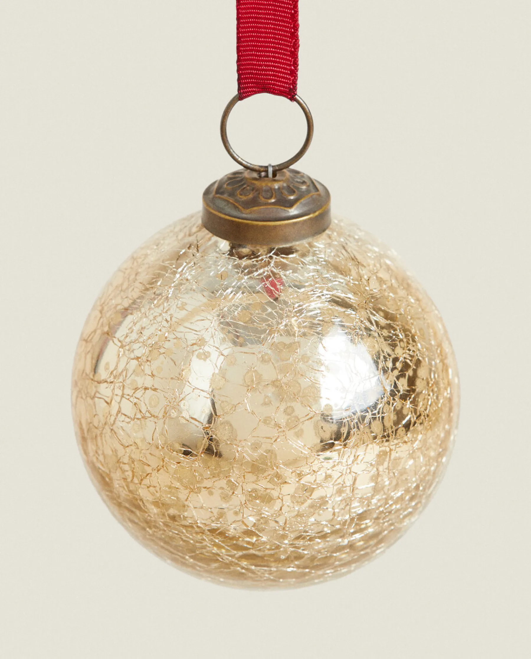 ZARA Home Mercurized Glass Christmas Ornament